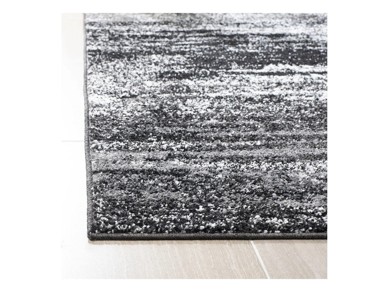 Tapis Argent/Noir 122 X 122 cm - Angelyna