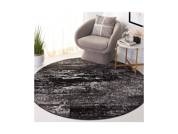 Tapis Argent/Noir 122 X 122 cm - Angelyna
