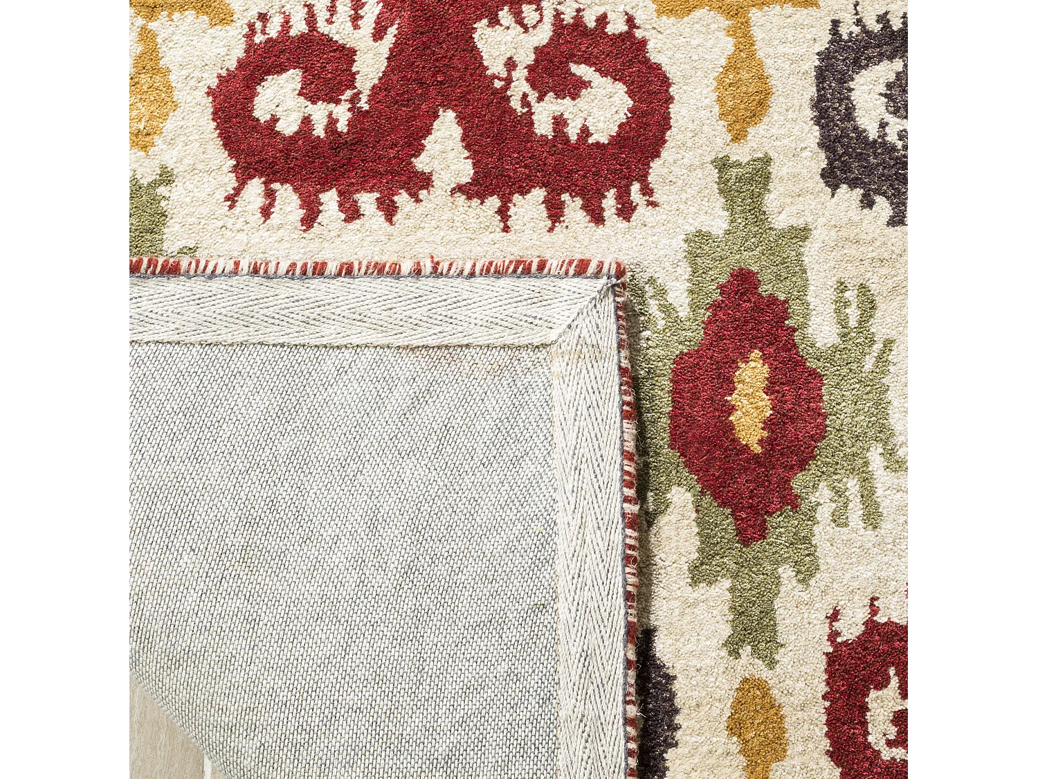 Tapis Neutre/Rouge 107 X 168 cm - Kais