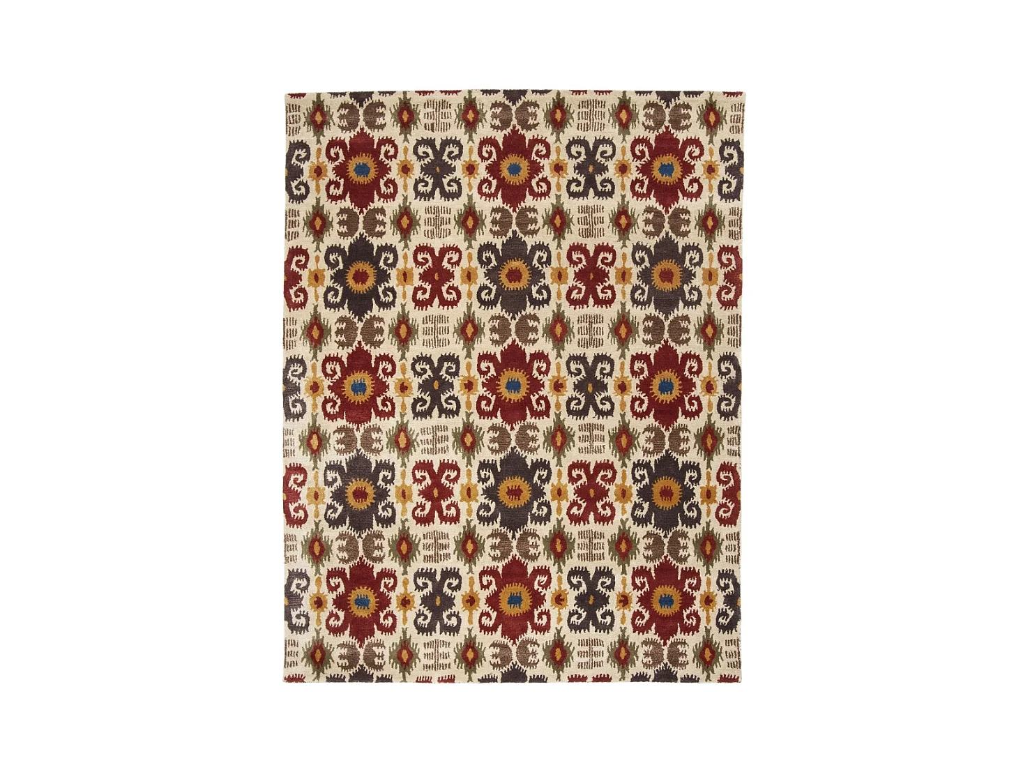 Tapis Neutre/Rouge 107 X 168 cm - Kais