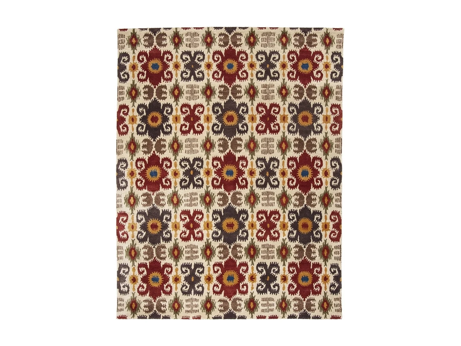 Tapis Neutre/Rouge 107 X 168 cm - Kais