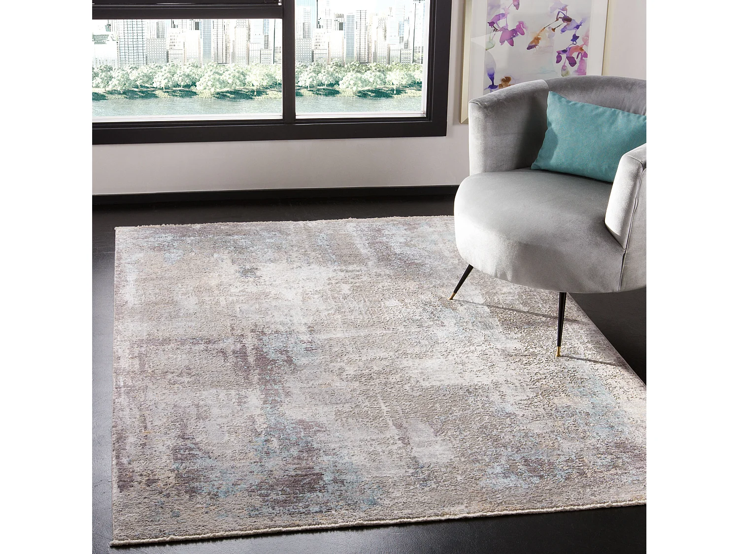 Tapis Gris 152 X 244 cm - Esmeralda