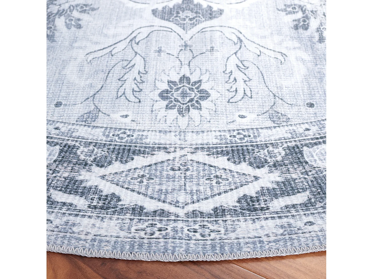 Tapis Gris clair/Gris vert 183 X 183 cm - Cadence