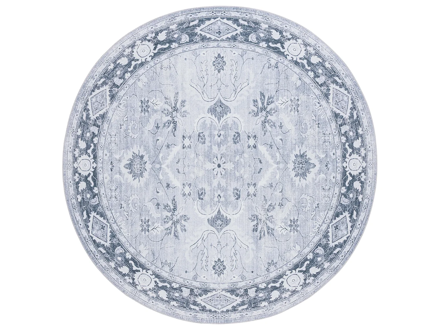 Tapis Gris clair/Gris vert 183 X 183 cm - Cadence
