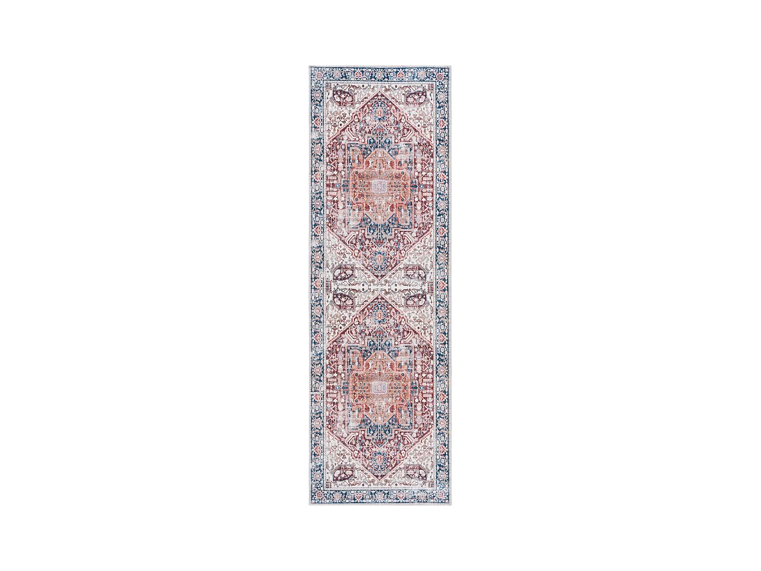 Tapis Rouge/Marine 76 X 244 cm - Serafina