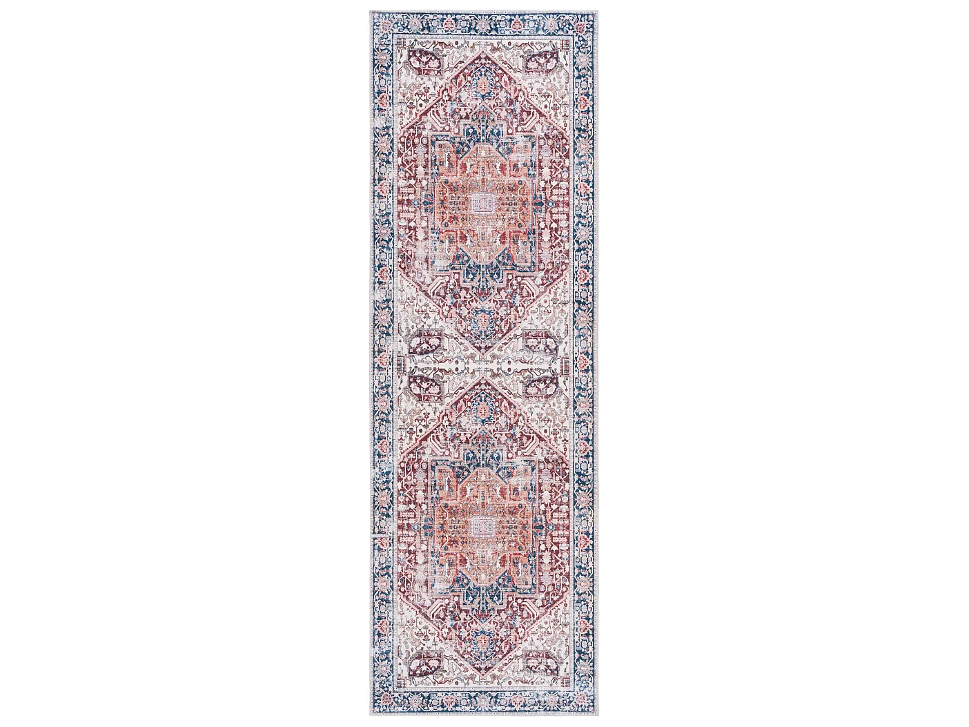 Tapis Rouge/Marine 76 X 244 cm - Serafina
