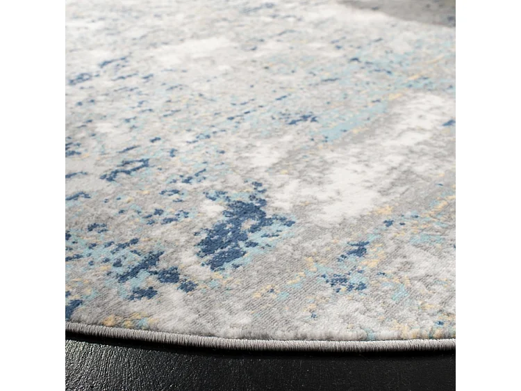 Tapis Gris/Bleu 201 X 201 cm - Jassi