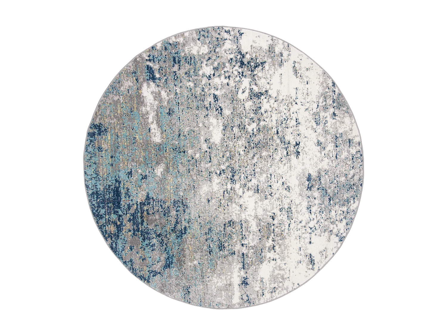 Tapis Gris/Bleu 201 X 201 cm - Jassi