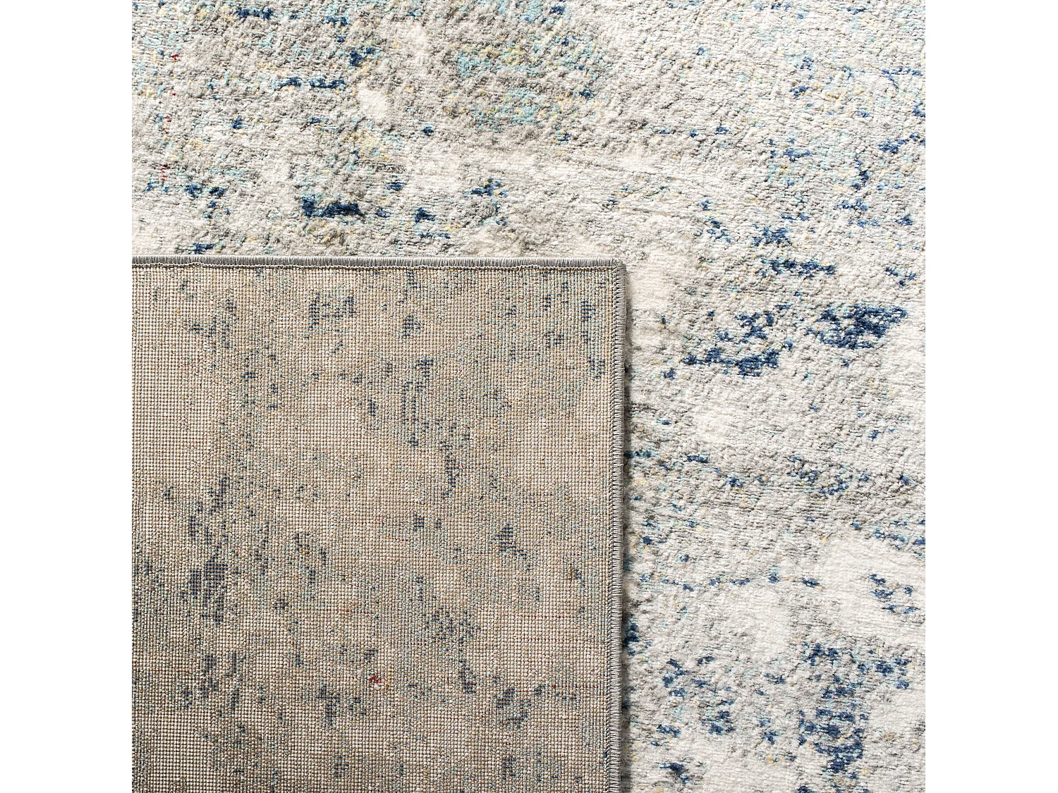 Tapis Gris/Bleu 201 X 201 cm - Jassi