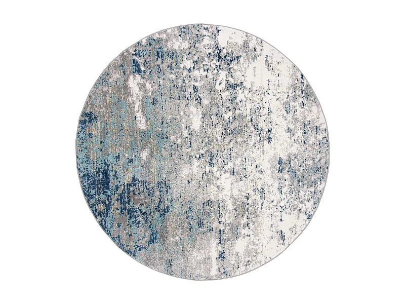 Tapis Gris/Bleu 201 X 201 cm - Jassi