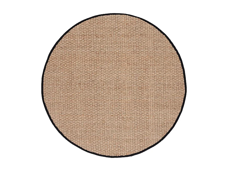 Tapis Naturel/Noir 183 X 183 cm - Roselyn