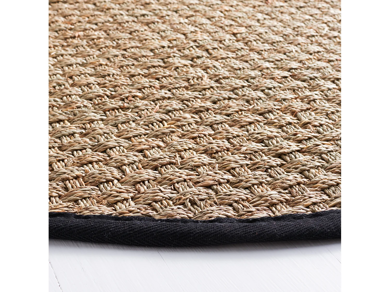 Tapis Naturel/Noir 183 X 183 cm - Roselyn