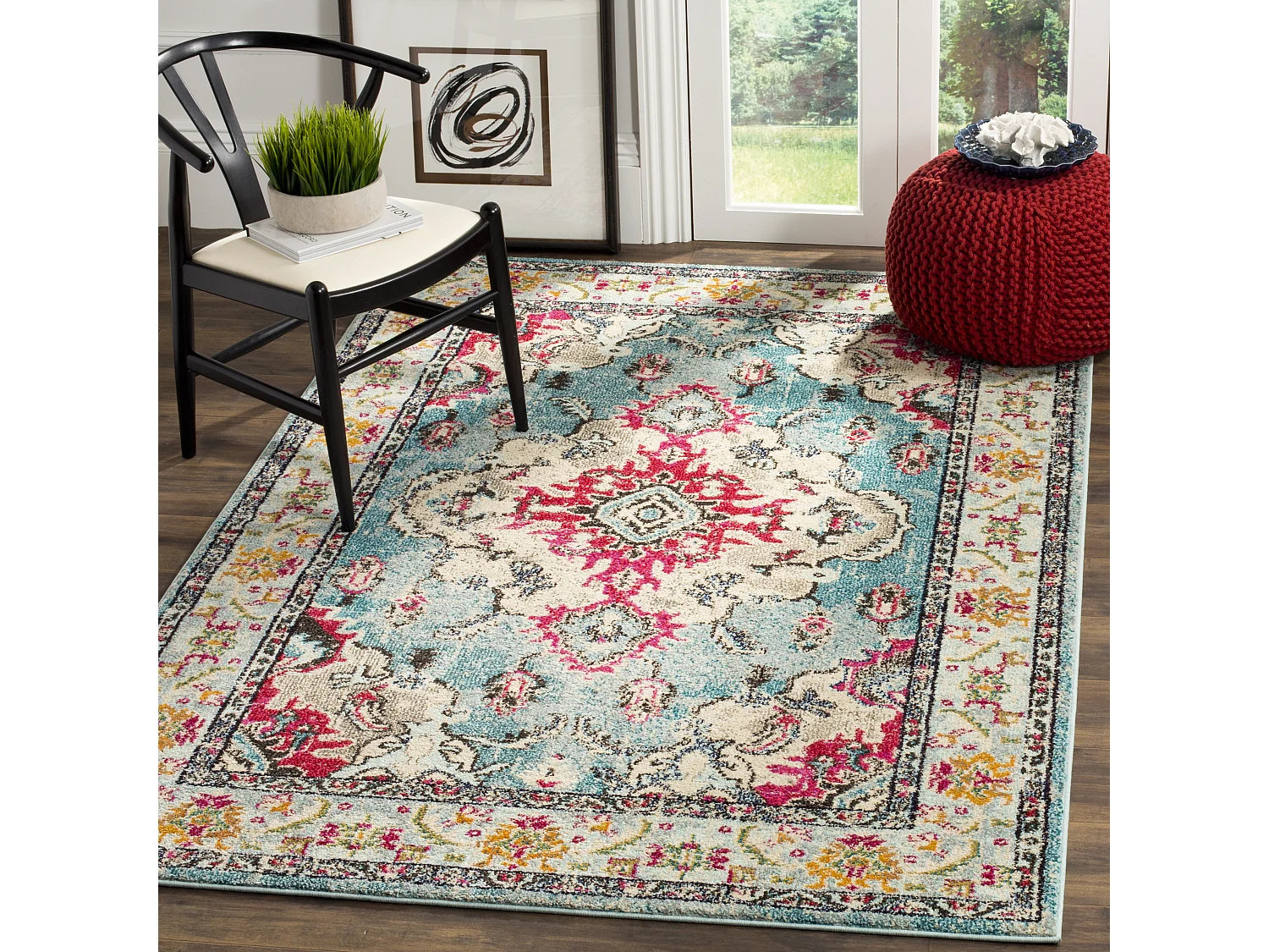 Tapis Bleu/Rose 122 X 170 cm - Milà