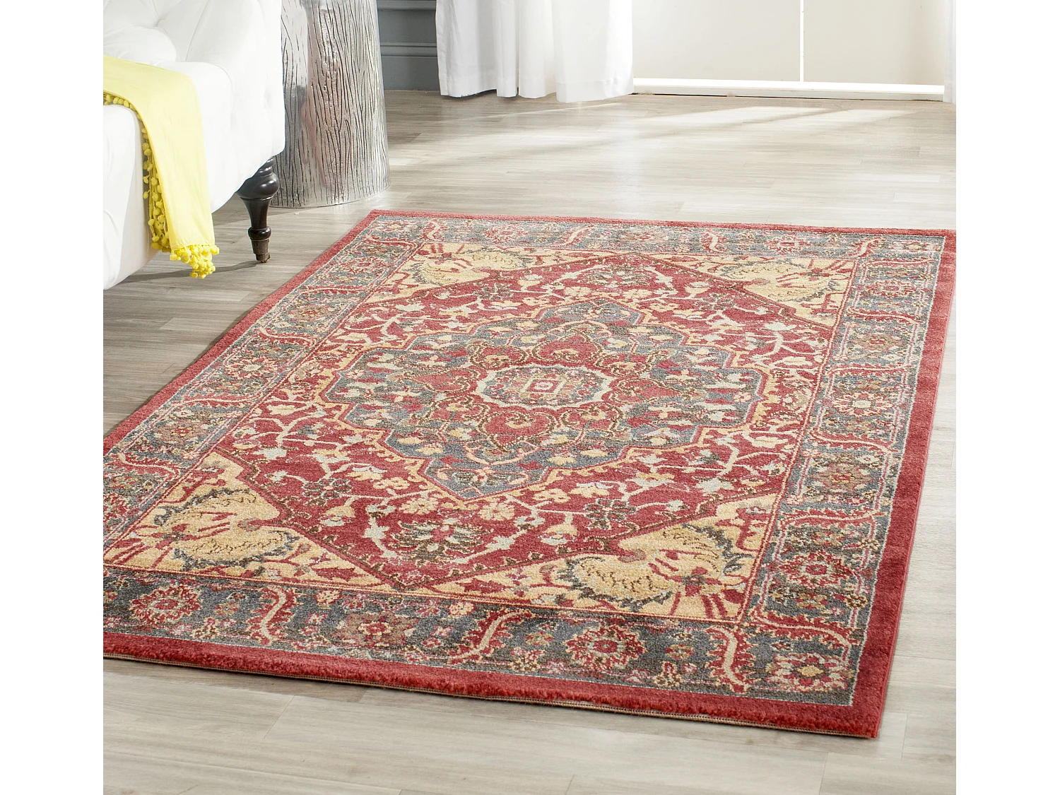 Tapis Bleu/Rouge 91 X 152 cm - Chiara