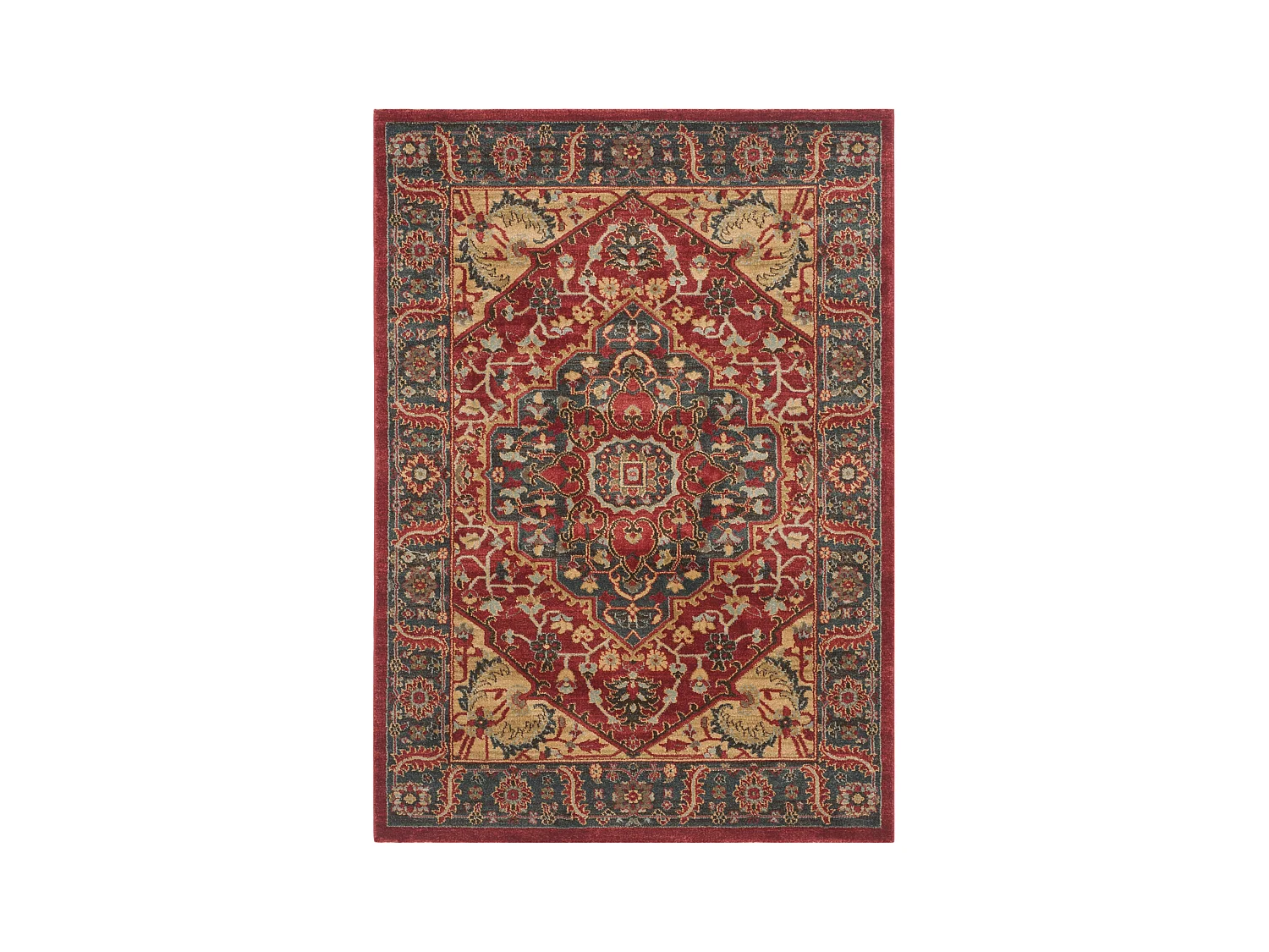 Tapis Bleu/Rouge 91 X 152 cm - Chiara