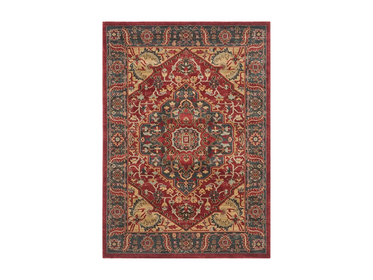 Tapis Bleu/Rouge 91 X 152 cm - Chiara