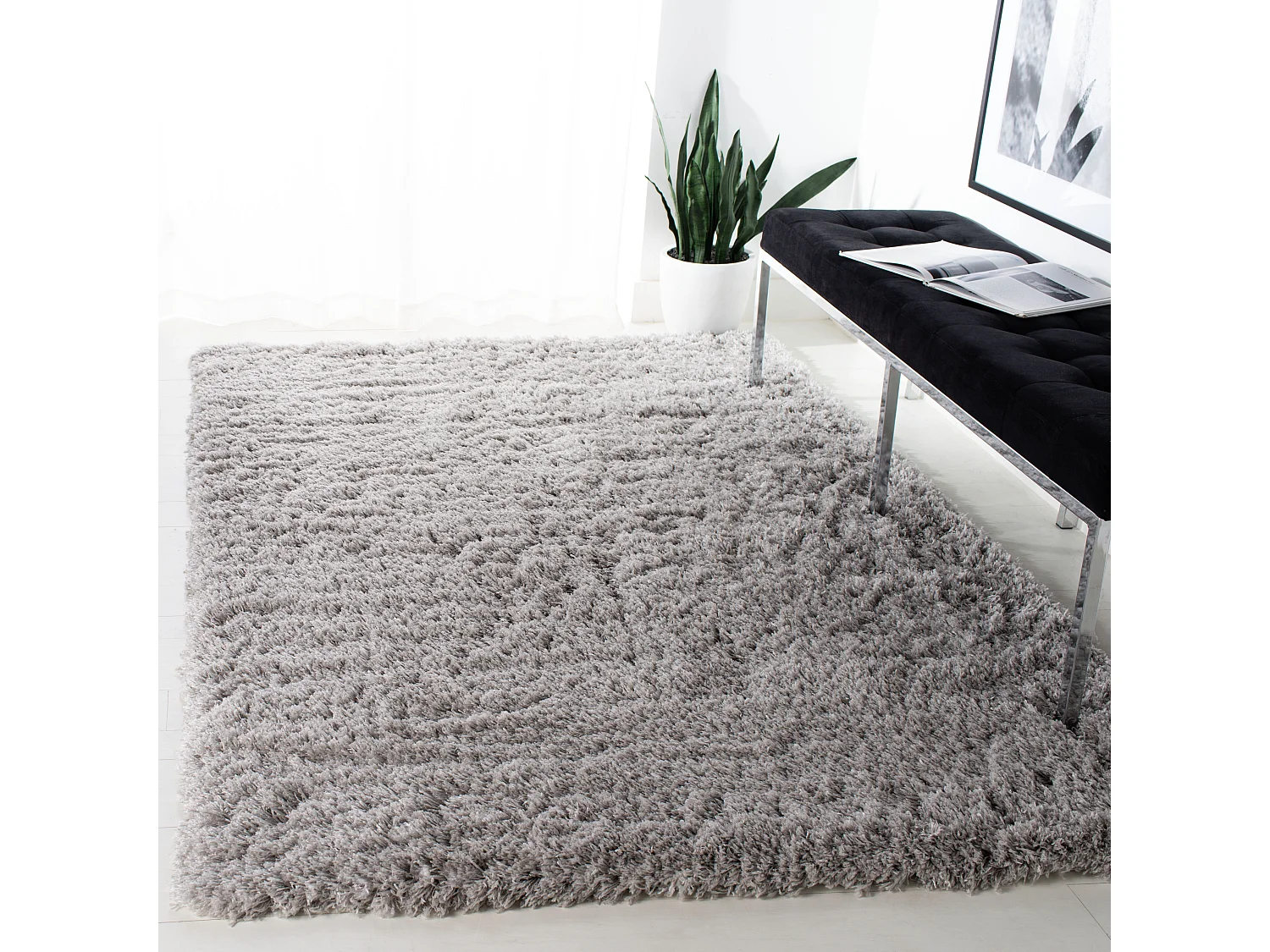 Tapis Argent 122 X 183 cm - Bibi