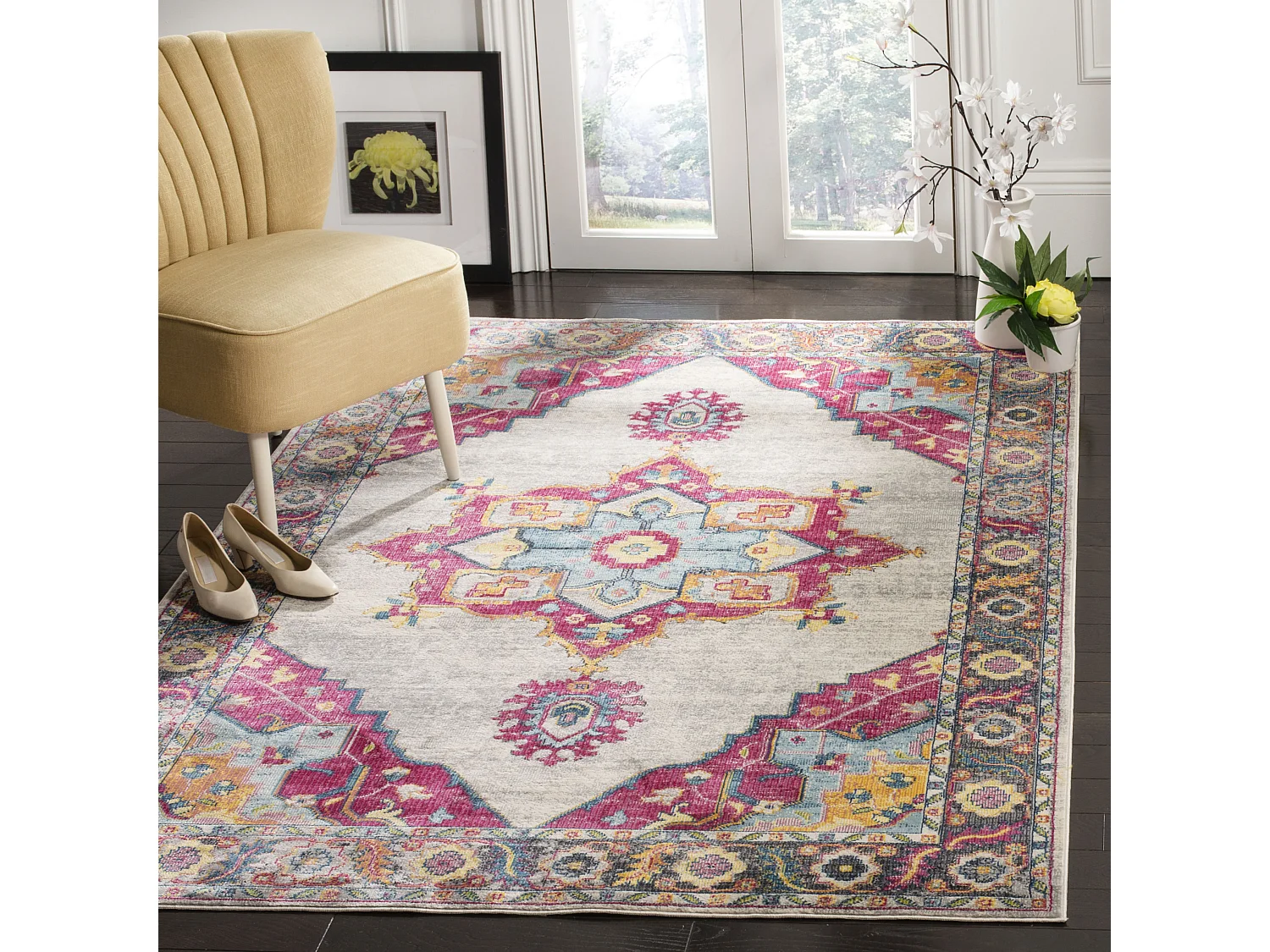 Tapis Neutre/Multicolore 155 X 229 cm - Moira