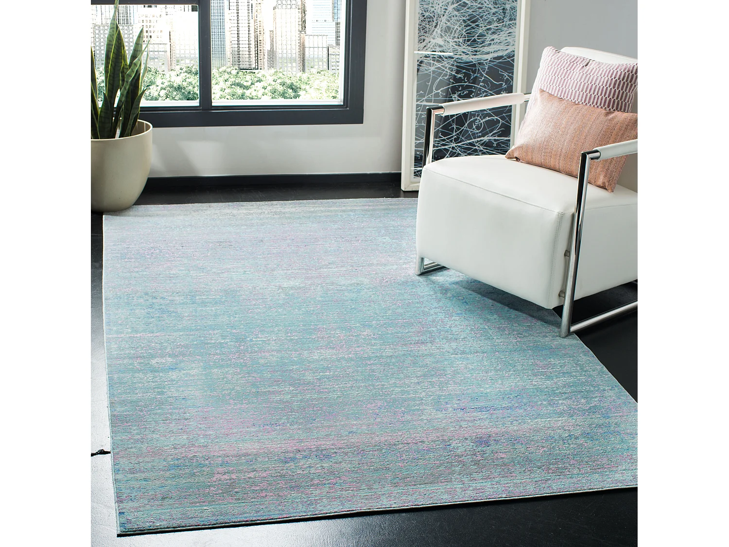 Tapis Bleu/Multicolore 122 X 183 cm - Bedford