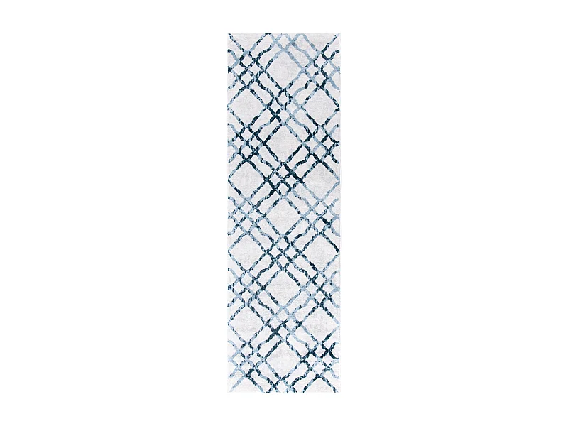 Tapis Neutre/Bleu 66 X 213 cm - Sylvia