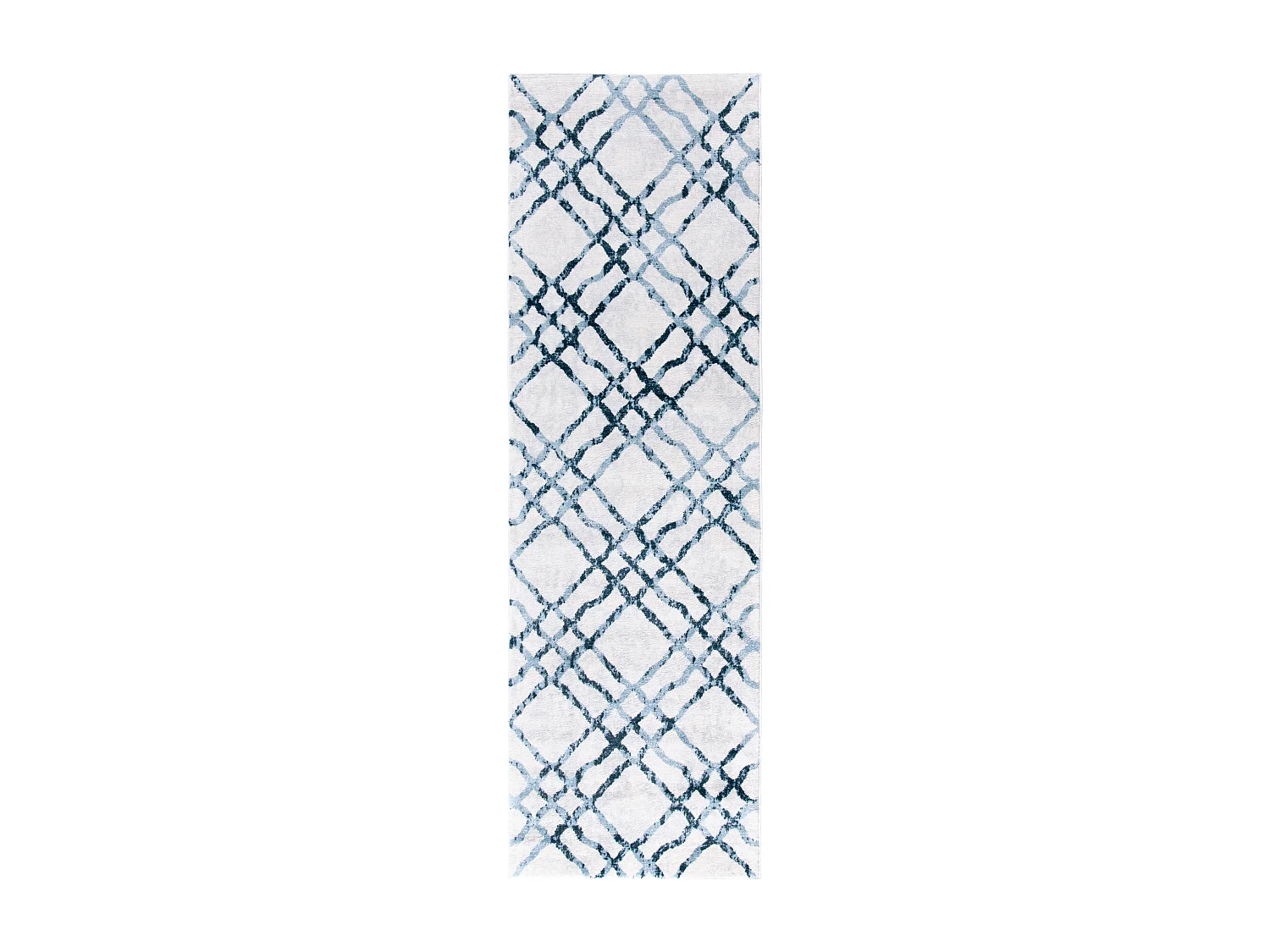 Tapis Neutre/Bleu 66 X 213 cm - Sylvia