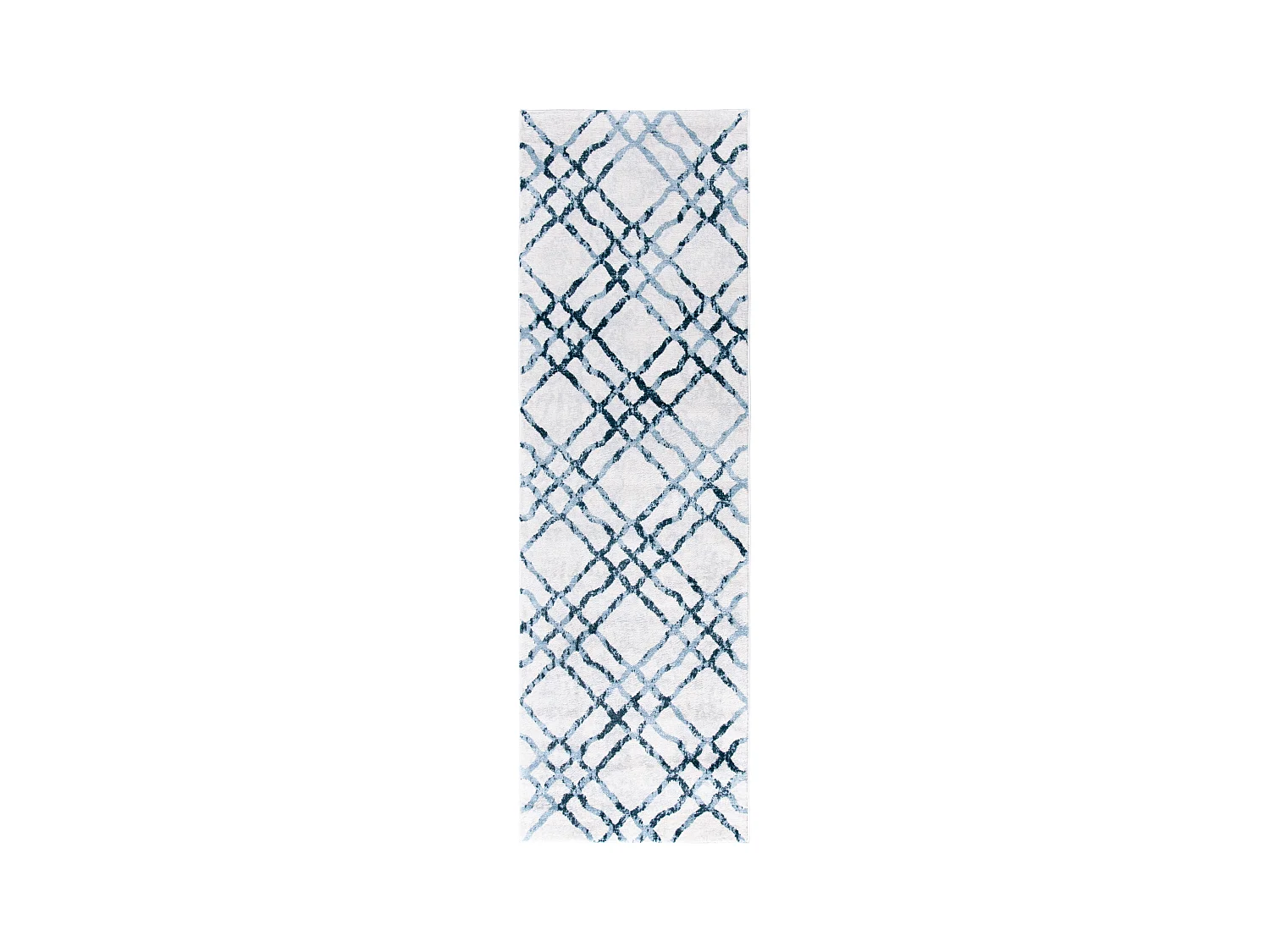 Tapis Neutre/Bleu 66 X 213 cm - Sylvia