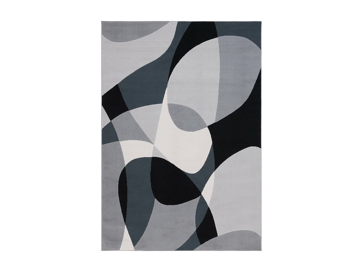 Tapis Gris/Noir Ivoire 183 X 274 cm - Yael