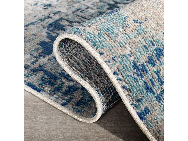 Tapis Gris/Bleu 91 X 152 cm - Manjor