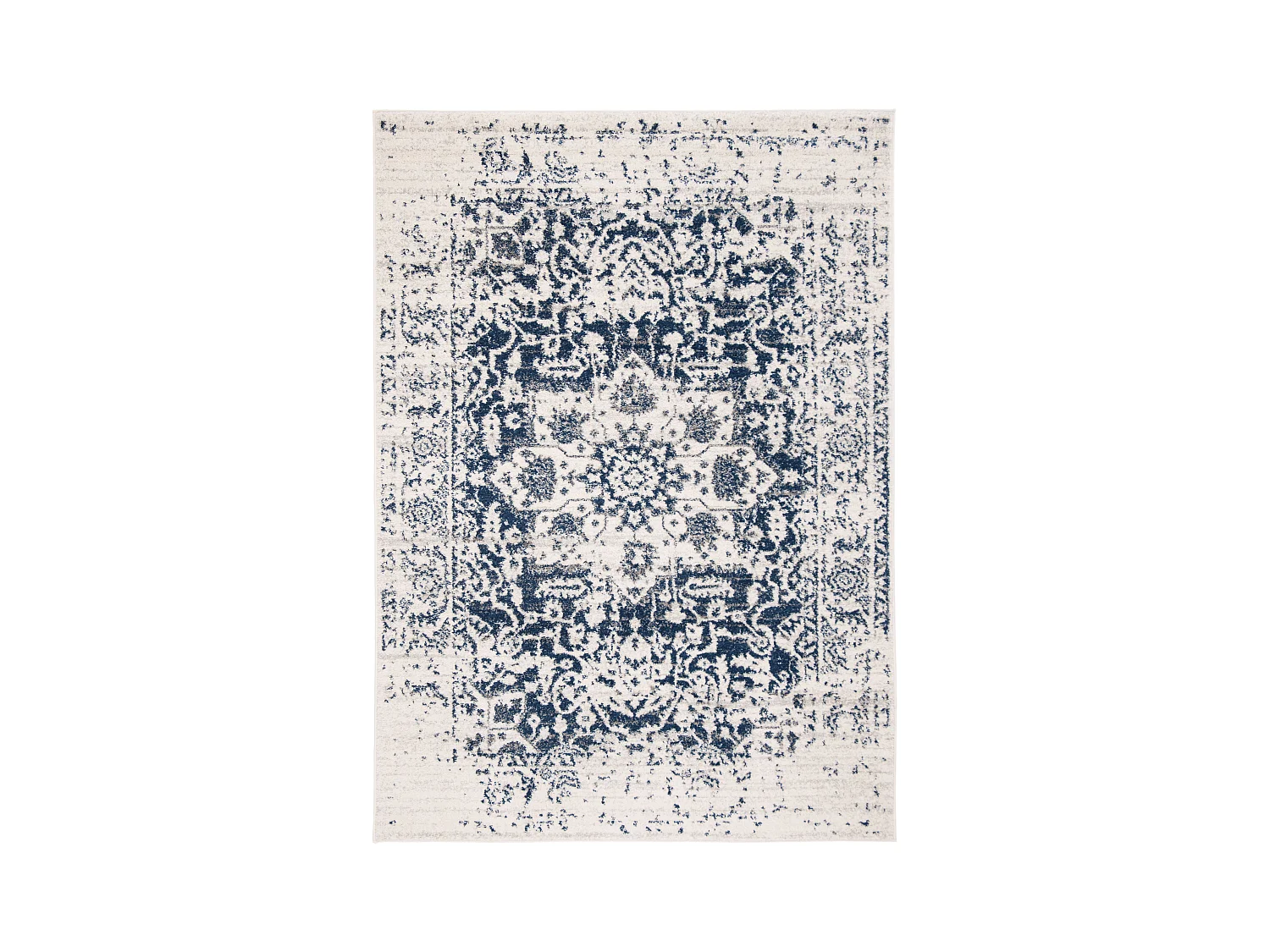 Tapis Neutre/Bleu Marine 160 X 229 cm - Merryl