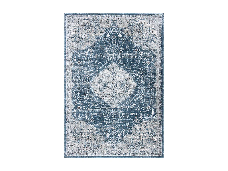 Tapis Bleu Marine/Neutre 122 X 183 cm - Liliana