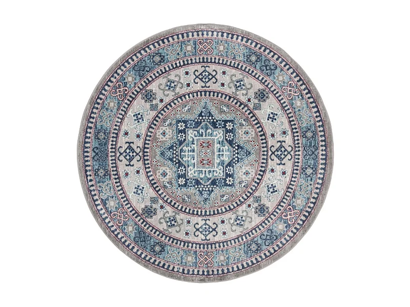 Tapis Gris/Bleu 201 X 201 cm - Kathryn