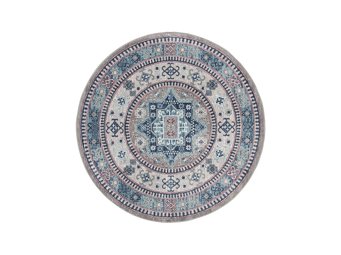 Tapis Gris/Bleu 201 X 201 cm - Kathryn