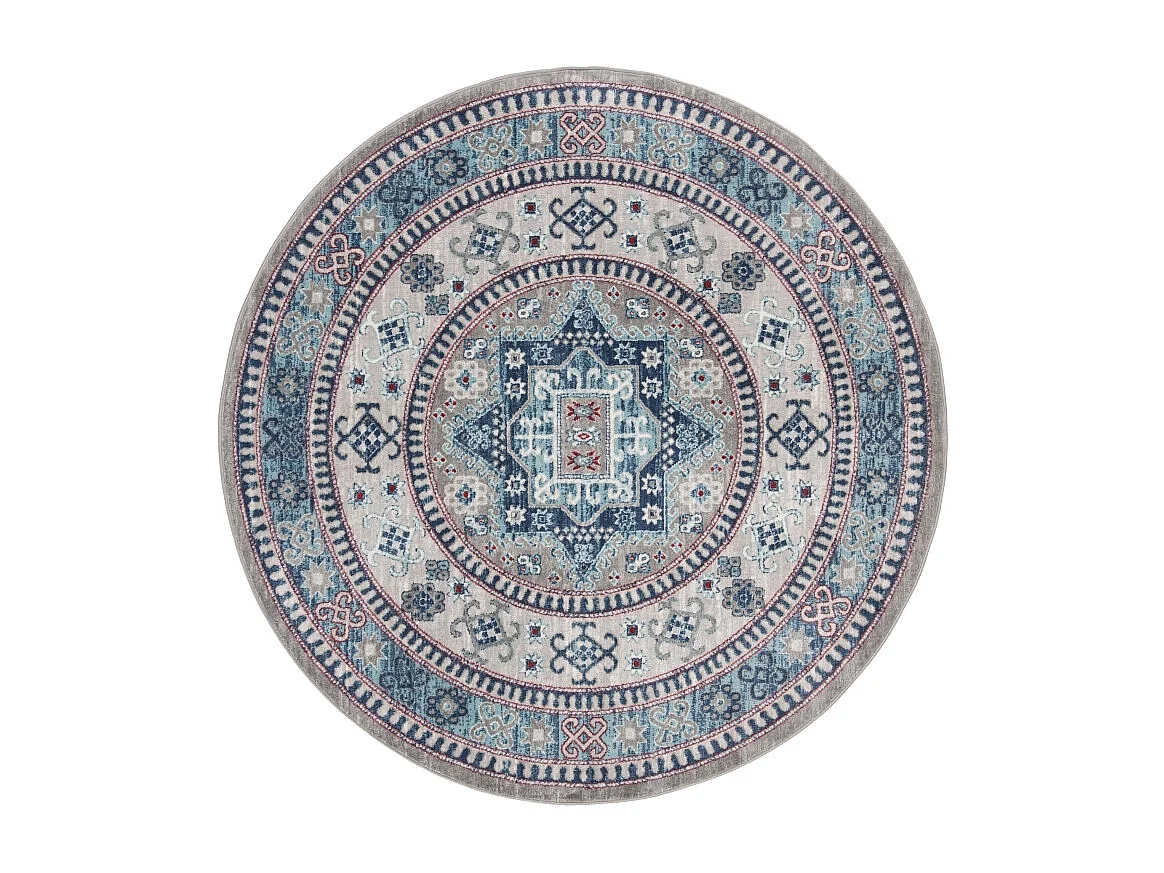Tapis Gris/Bleu 201 X 201 cm - Kathryn
