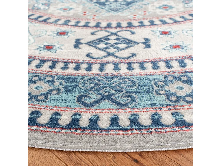 Tapis Gris/Bleu 201 X 201 cm - Kathryn