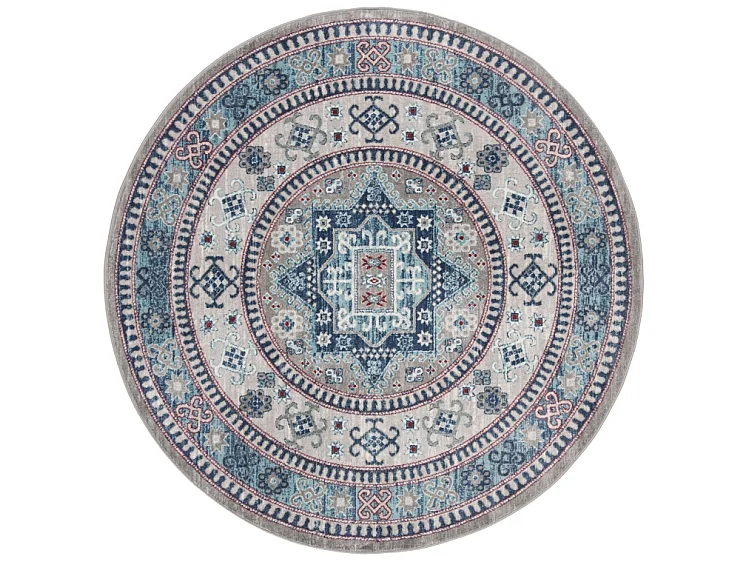 Tapis Gris/Bleu 201 X 201 cm - Kathryn