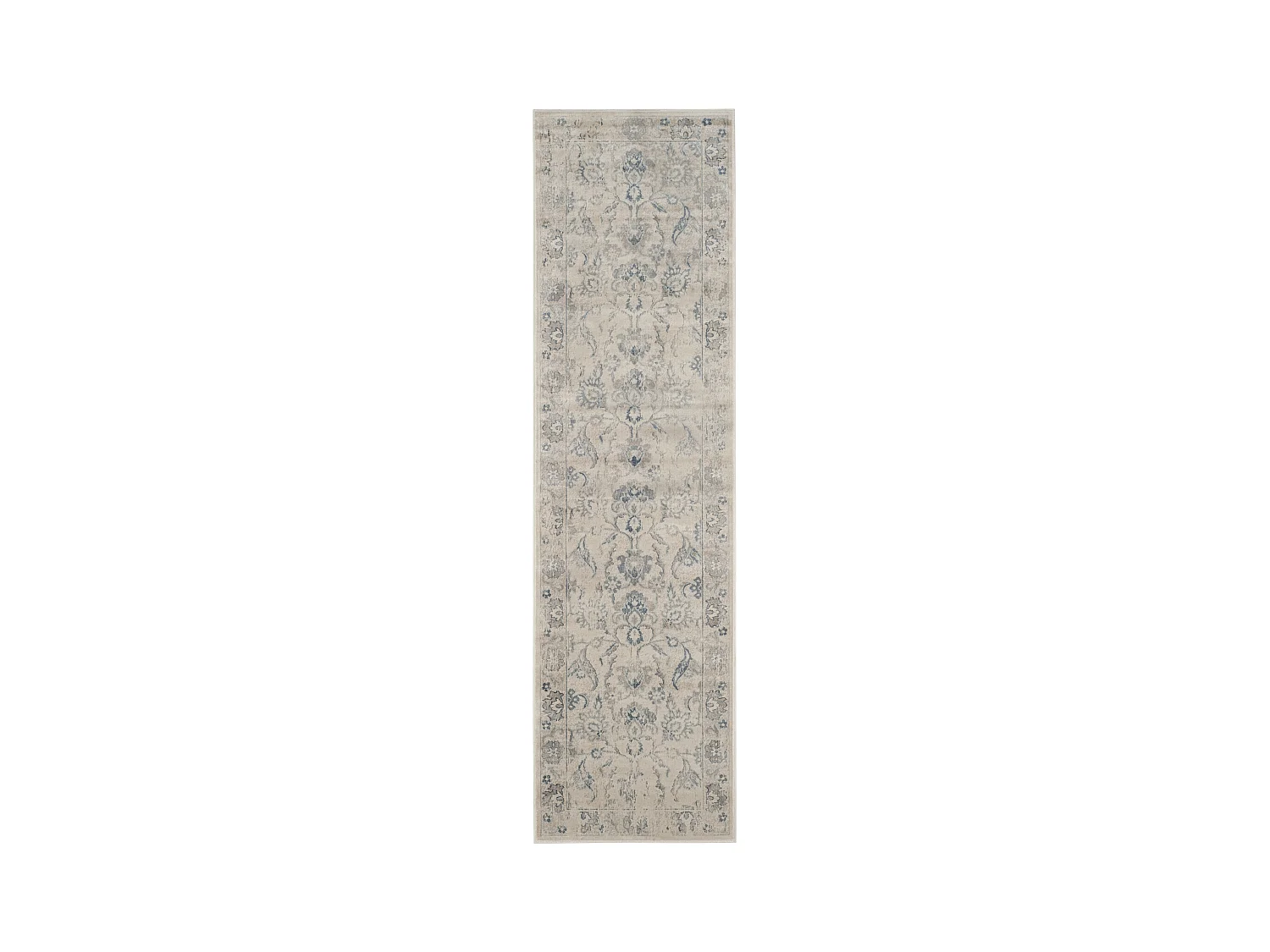 Tapis Neutre/Bleu 66 X 244 cm - Rowena