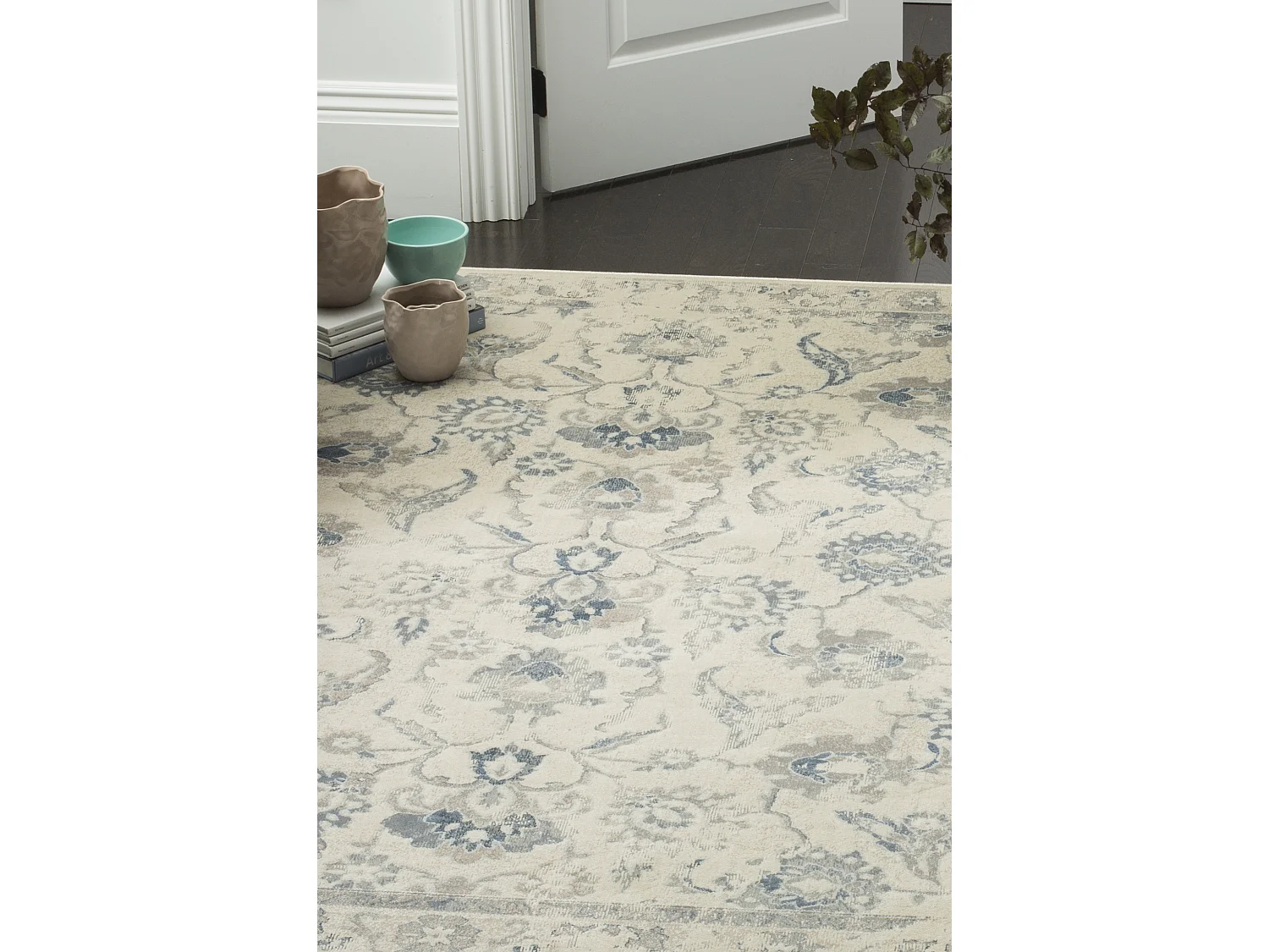 Tapis Neutre/Bleu 66 X 244 cm - Rowena