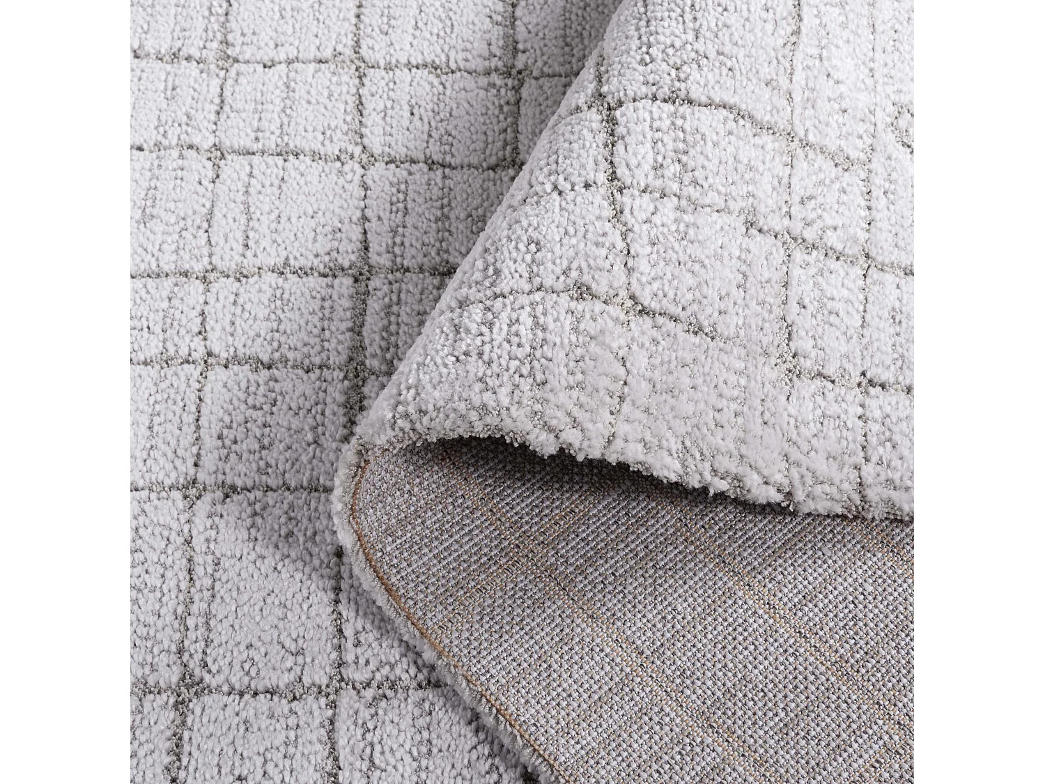 Tapis Gris clair/Gris 122 X 183 cm - Cove