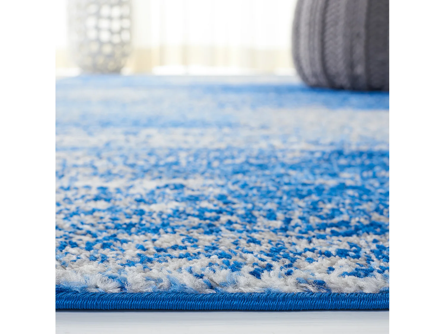 Tapis Gris/Bleu 76 X 244 cm - Angelyna