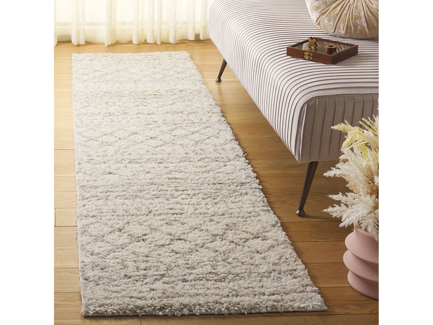 Tapis Neutre/Blanc 69 X 244 cm - Flint