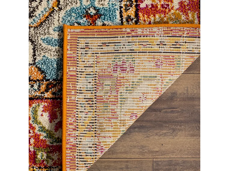 Tapis Orange/Bleu 91 X 152 cm - Milà