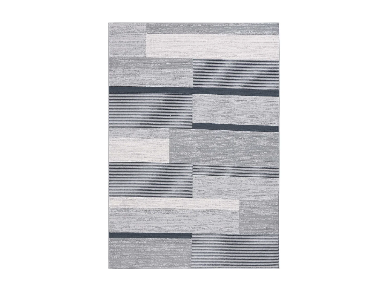 Tapis Gris/Noir Ivoire 91 X 152 cm - Ellington