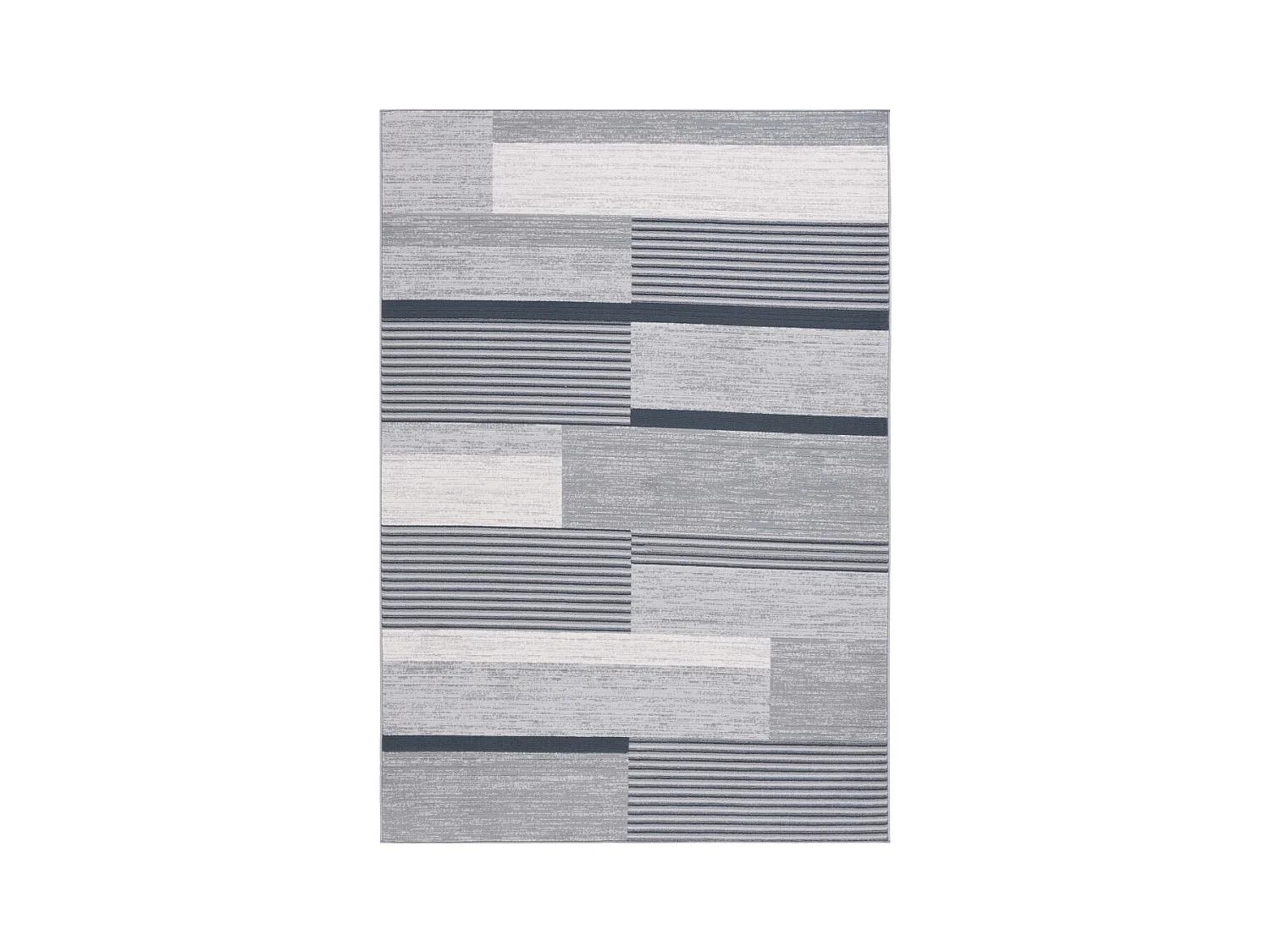 Tapis Gris/Noir Ivoire 91 X 152 cm - Ellington