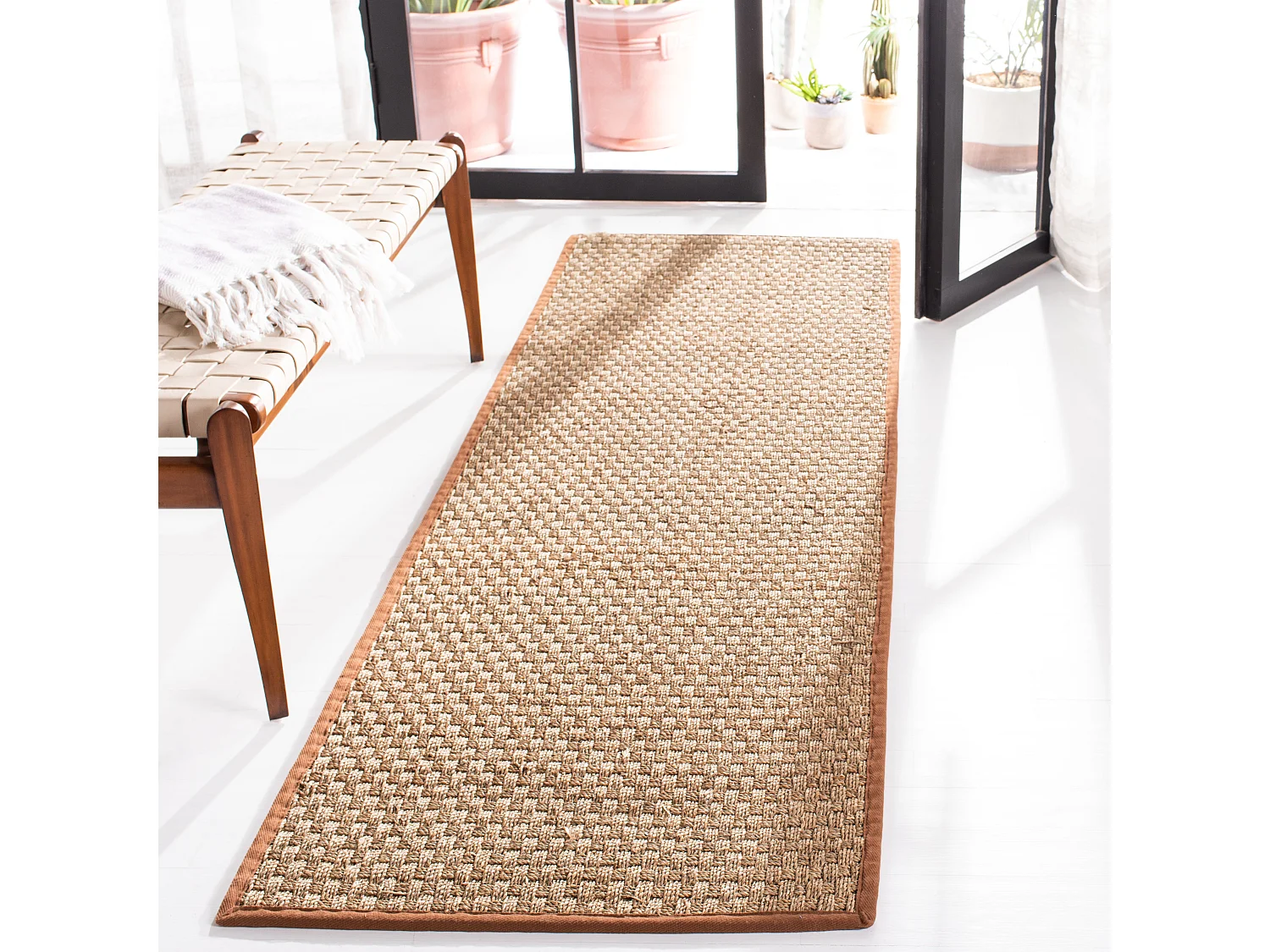 Tapis Neutre/Marron 76 X 244 cm - Roselyn