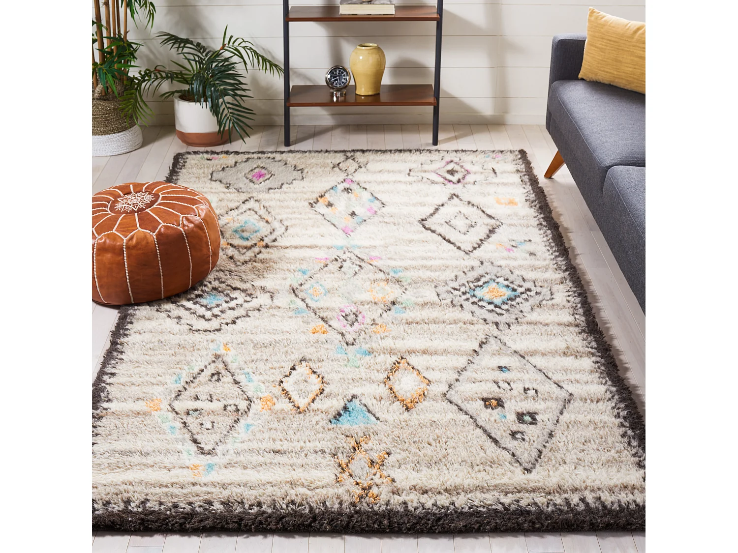 Tapis Neutre/Multicolore 183 X 274 cm - Ellie