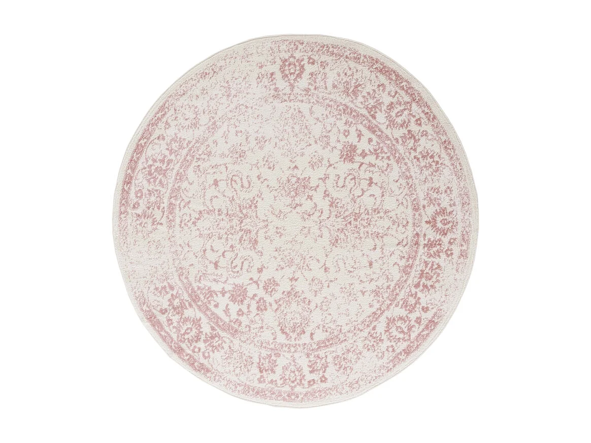 Tapis Ivoire/Rose 122 X 122 cm - Lucinda