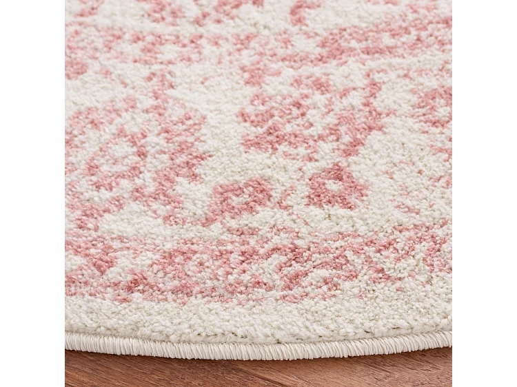 Tapis Ivoire/Rose 122 X 122 cm - Lucinda