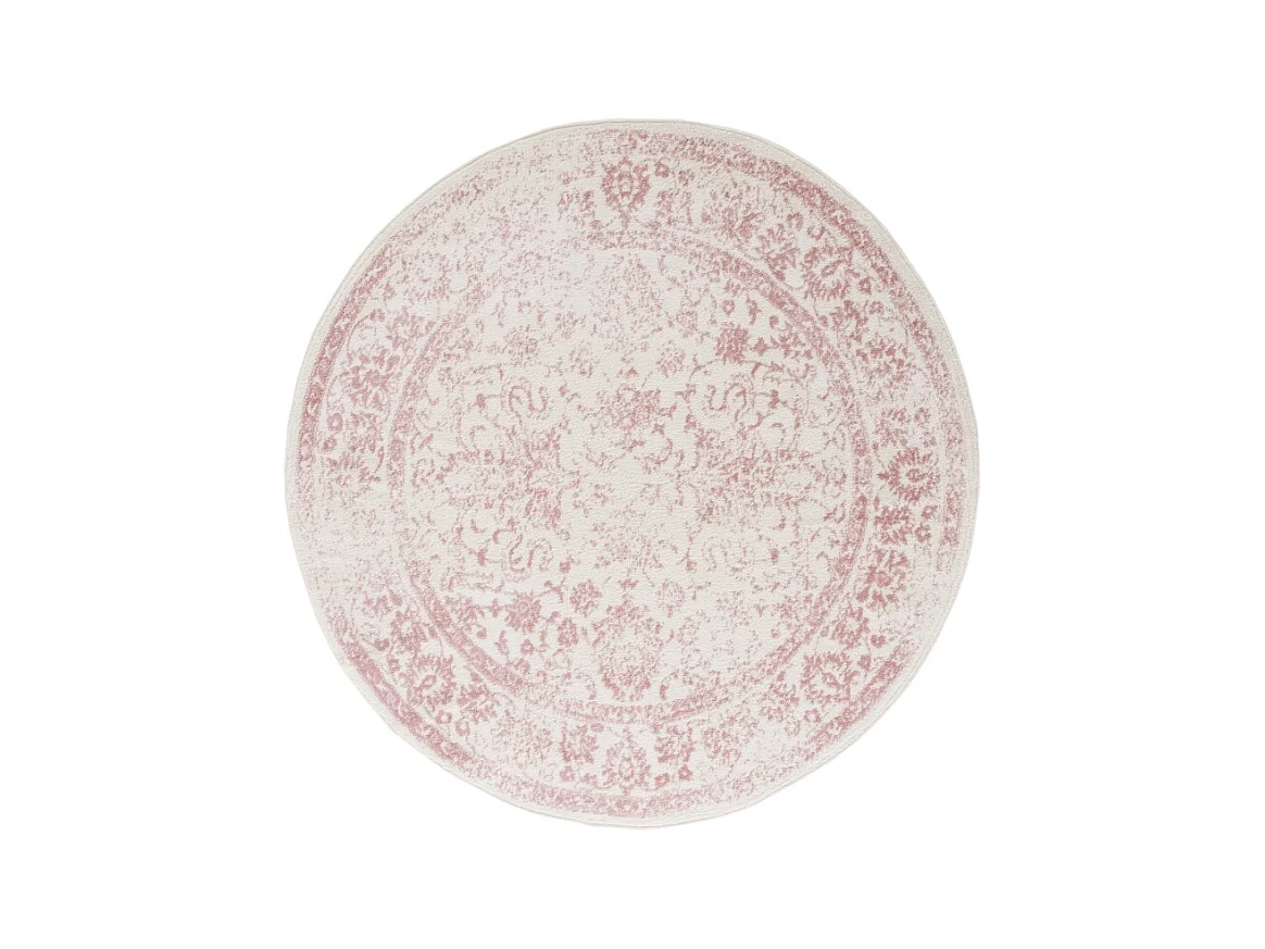 Tapis Ivoire/Rose 122 X 122 cm - Lucinda