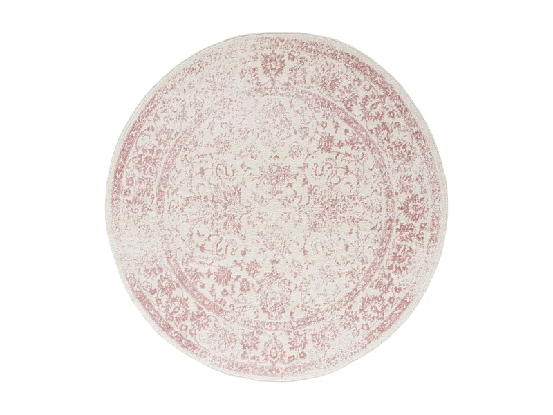Tapis Ivoire/Rose 122 X 122 cm - Lucinda