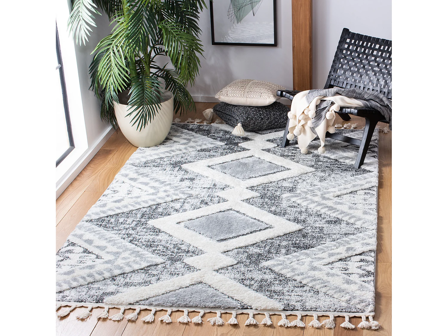 Tapis Gris/Neutre 160 X 229 cm - Lydia